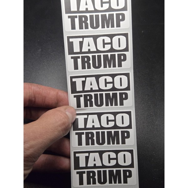 50PCS Taco Trump Political Stickers Decals Labels Anti Chickens Out