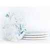 Set of 4 Ceramic Drink Coasters Stunning Minimalistic Flower -