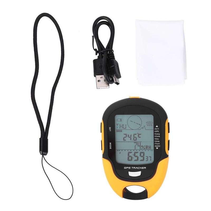 Wakects Digital Altimeter Barometer Digital Multifunction GPS Altimeter Barometer Compass