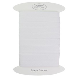 Cotton Bias Binding Tape - Large Width 30mm - Sold in 5 Metres, Ideal for Thicker Sewing Projects, Quilted Blankets, Plaids, Pillows ... (White)