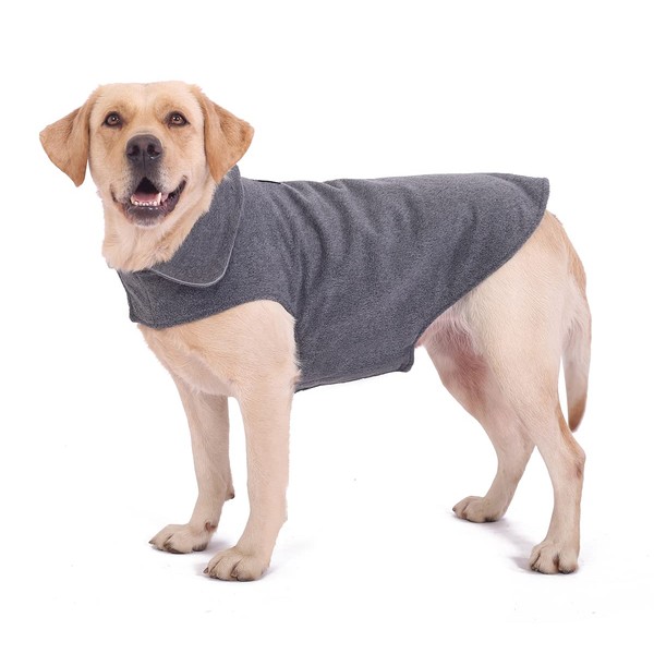 Fleece Dog Coat Pet Jacket Reflective for Cold Weather for