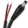 DC Power Pigtail Cable,16AWG DC Plug Barrel Connector Male 2.1mm