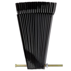 Beauticom® 50 Piece Plastic False Nail Tip Sticks Chart Fan with Metal Ring Holder and Screw for Nail Polish Swatch, Practice Nail Art Design and Pattern Display Tool (Black)