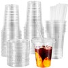 KISEER 60 Pack 16 oz Clear Plastic Cups Disposable Iced