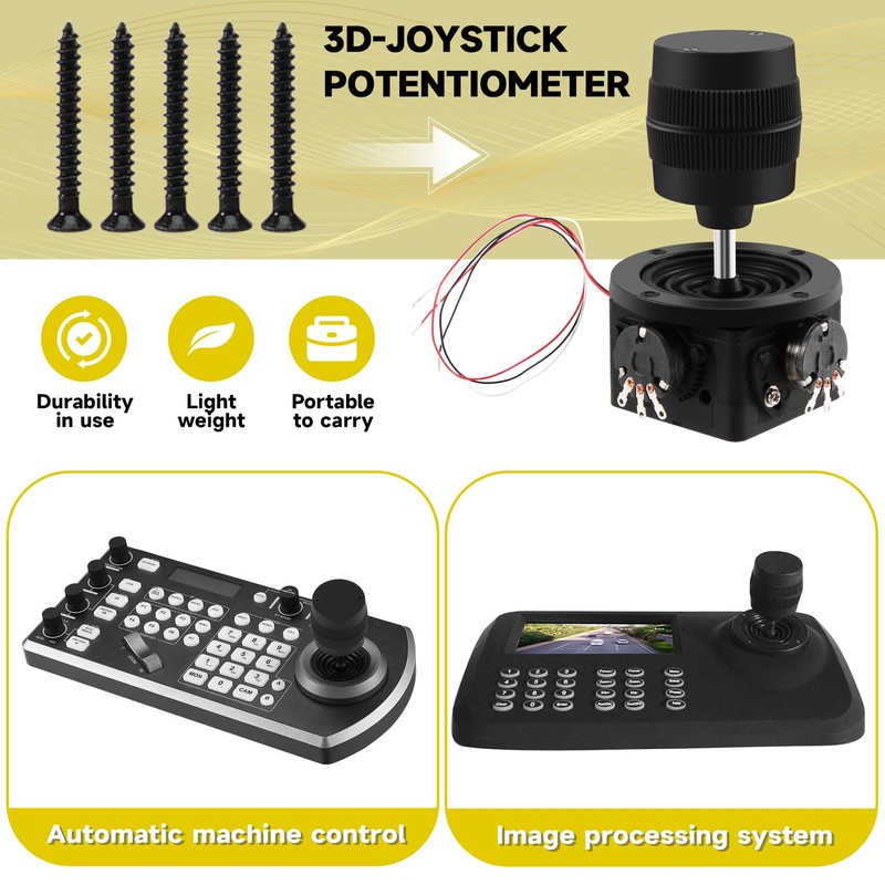 Bzocio -D300B-R4 3-3D Joystick Potentiometer, 10K Resistance