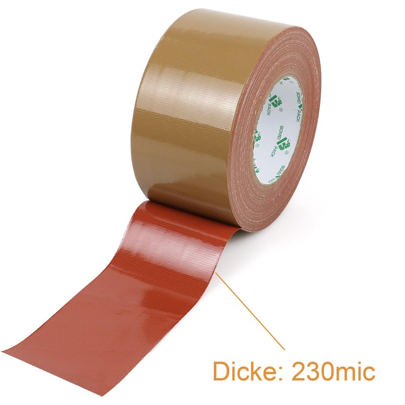 BOMEI PACK [30 m x 75 mm Duct Tape, Brown,