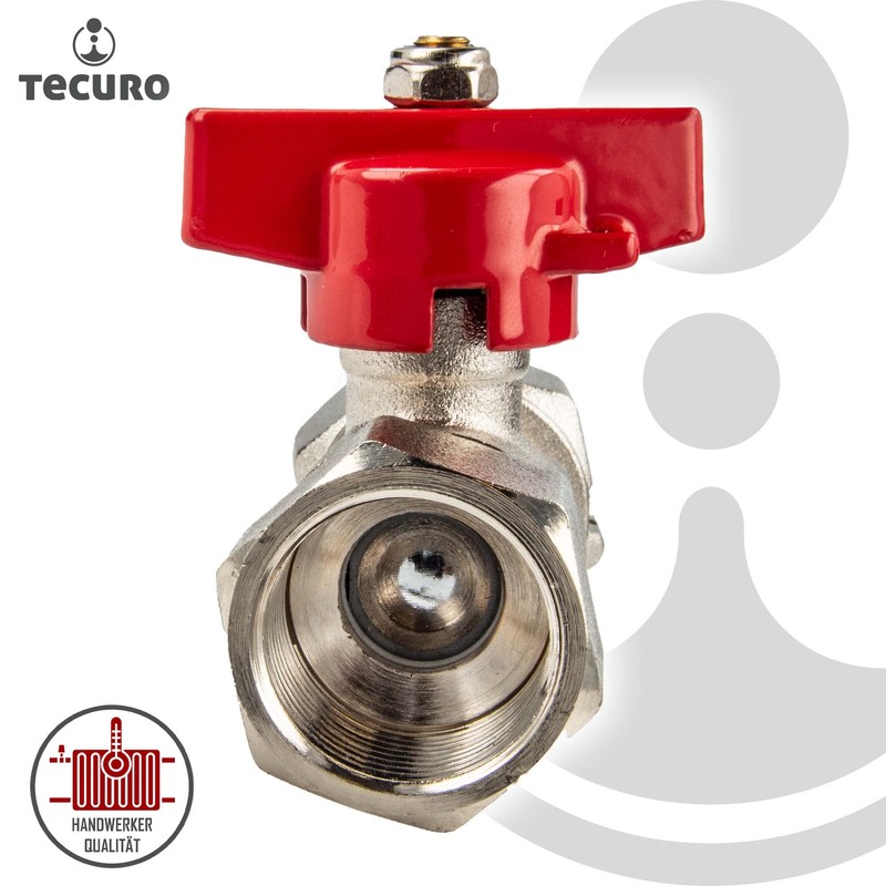 tecuro Ball Valve with Union Nut Rp 3/4 Inch x