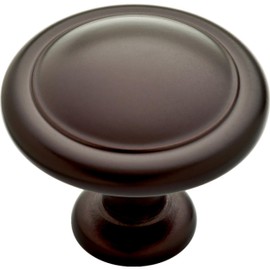 Franklin Brass Round Ringed (25-Pack) Cabinet Knob, Dark Oil Rubbed Bronze, 1-1/4 in (32 mm) Dresser Drawer Pulls P35597K-OB3-B1