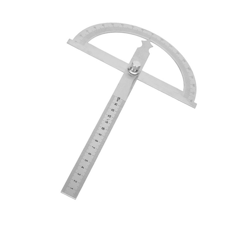 0-180 Degree Stainless Steel Protractor Goniometer Angle Finder Gauge with