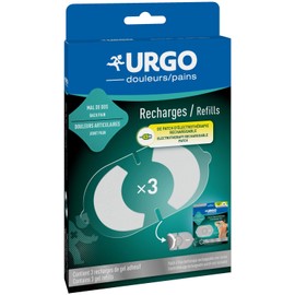 Urgo 197365.8 Refill Pack Patch TENS, Plastic, Colourless
