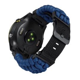 BINLUN Compatible with Garmin Bracelet 20 mm 22 mm 26 mm, Braided Paracord Nylon Bracelets Fits Quickfit Military Sports Replacement Strap for Forerunner/for Instinct/for Fenix/for Descent Men