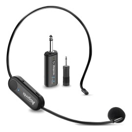 2.4g Micrófono Inalámbrico Augerdz Agm01 Tipo De Auricular Negro