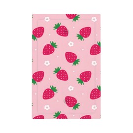 Wjlksjd Strawberry Light Switch Cover Decorative Single Blank Electric Cute Pink Wall Plate Electrical Outlet Faceplate Switchplate for Women Girls Bedroom Bathroom Living Room 4.5" X 2.76"