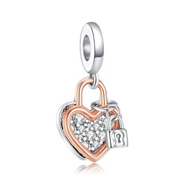 Alstade Family Love 925 Sterling Silver 5A Cubic Zirconia Charm Pendant for Bracelet, Charm Bead Pendant for European Bracelets, Necklaces, Jewellery Gift for Women, Sterling Silver, Cubic Zirconia