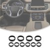 Linskip Aluminum Alloy Control Knob Covers for 2021-2024 Chevy Suburban