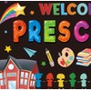 Welcome to Preschool Backdrop Banner First Day of School Party