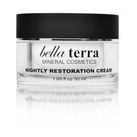 Bellaterra Cosmetics Nightly Restoration Cream – Deep Hydration, Antioxidant Formula with Botanicals, 1.69 Fl Oz, Paraben-Free, Cruelty-Free