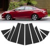 10Pcs Window B Pillar Post Trim Gloss Black Lightweight Rugged