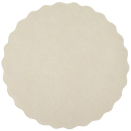 Hoffmaster 876082 Budgetboard Coaster, 4" Diameter, White Scalloped Edge (Case of 1000)