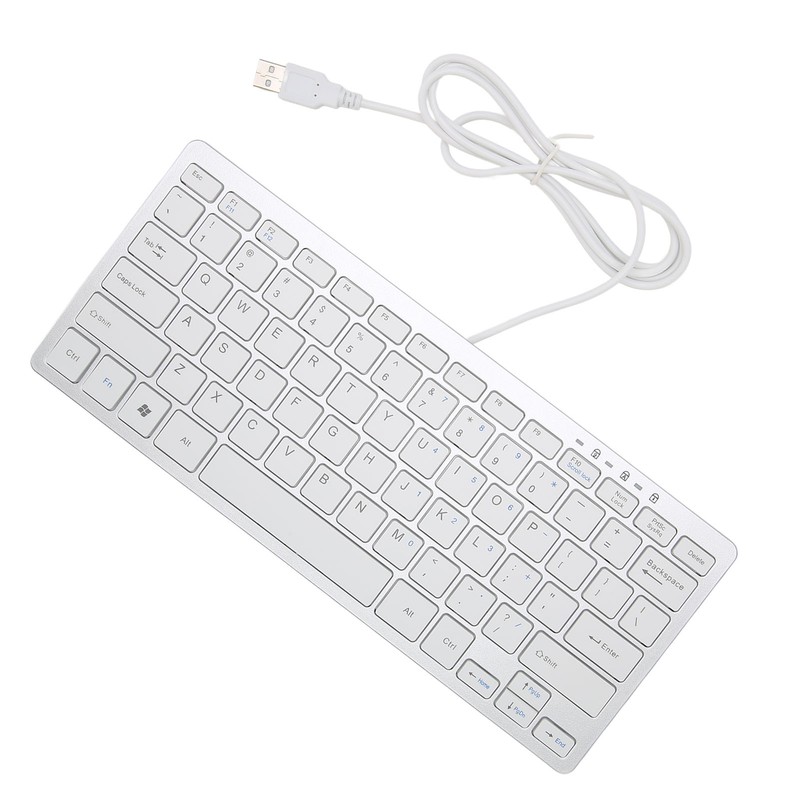 USB Wired Keyboard 78 Scissor Keys 13 Shortcut LED Indicator