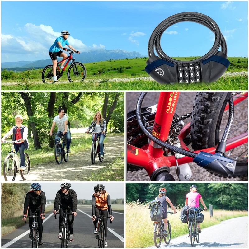 Squire Heavy Duty Bikelock (Kilda Combi) - 4 Wheel Combination