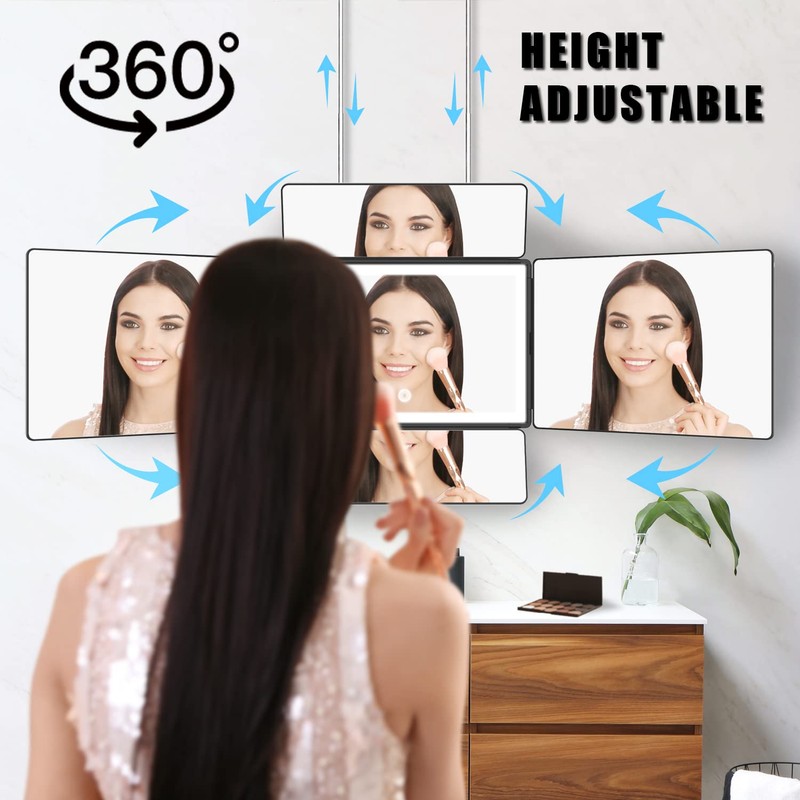 OLIBUY 5 Way Mirror, 360 Mirror for Self Hair Cutting
