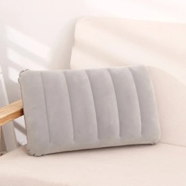 Inflatable Travel & Beach Pillow, Portable Air Cushion Headrest for Beach, Camping, Car & Plane