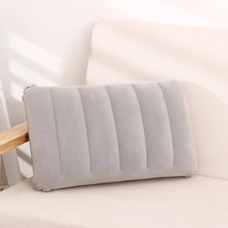 Inflatable Travel & Beach Pillow, Portable Air Cushion Headrest for