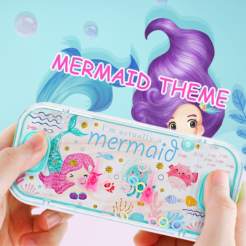 SevenQ Handheld Water Games, 4 Packs Mermaid Theme Water Toss
