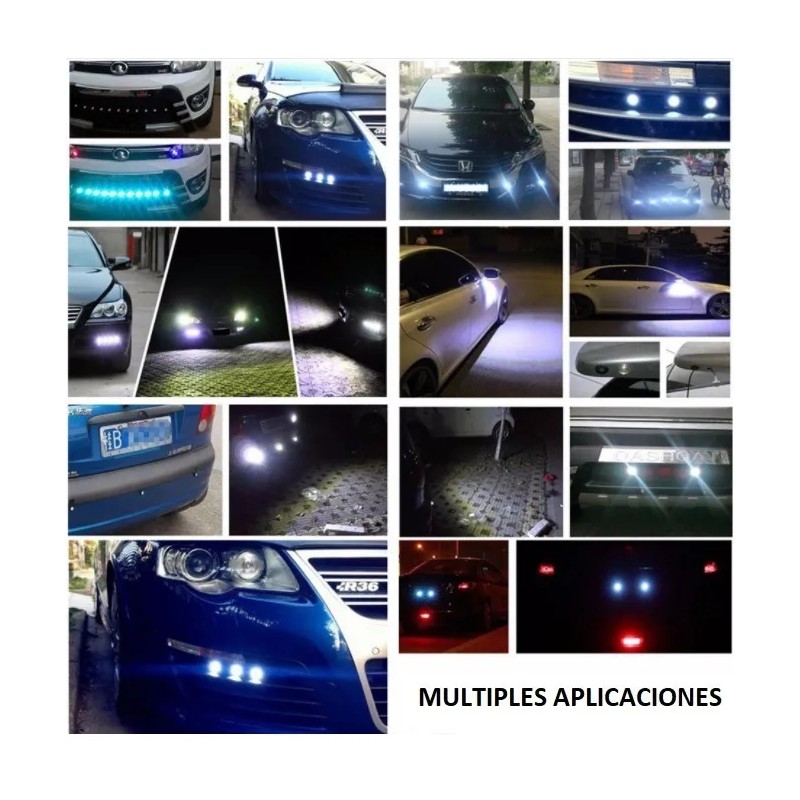 Ojo De Aguila Dual Estrobo Drl Led Auto Moto Lupa