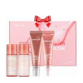 Kit de Prueba de Colágeno Glass Skin de medicube | Juego y Kit de Cuidado Coreano de la Piel | Regalos para mujeres | Juego de Cuidado de la Piel de 4 Pasos para una piel radiante | Tamaño de Viaje