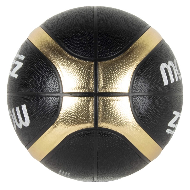 Molten Basketball No. 7 Ball Synthetic Leather Black x Gold