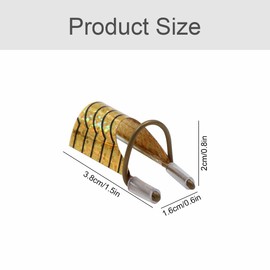 Manicure DIY Nail Art Shape - Reusable Nail Stencils Nails Modelling Stencils Guide Nail Stencils Nail Art Shapes Tips Stencils Nail Art (Pack of 10, Gold)