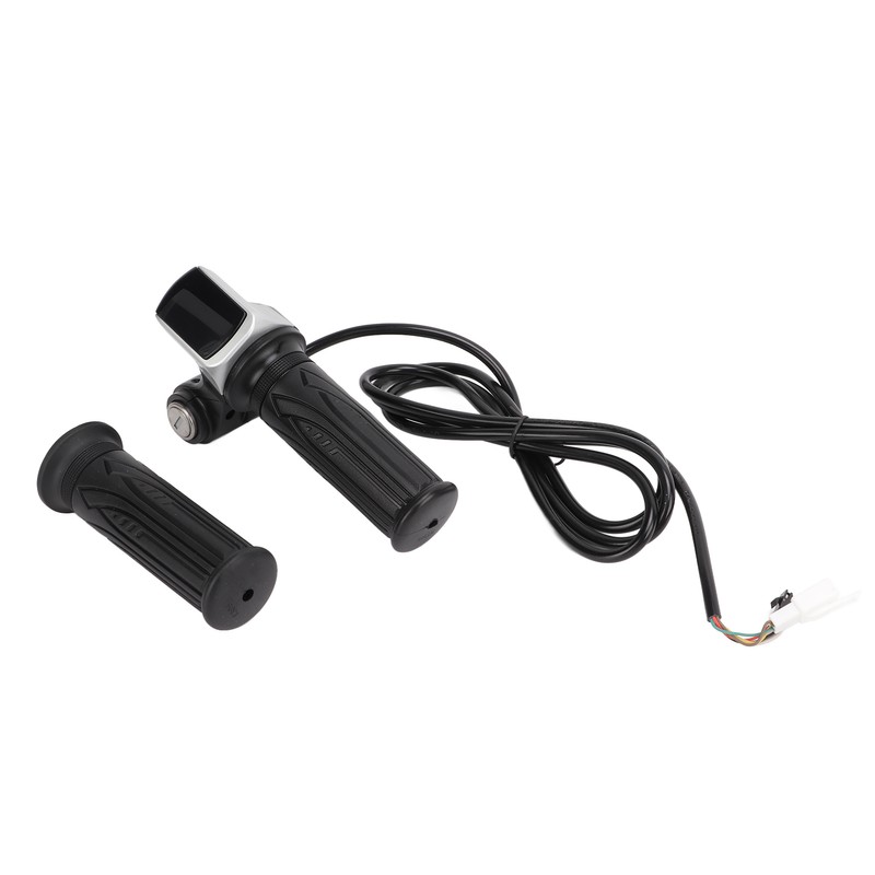 LED Display Electric Bike Throttle Grip Handlebar with Battery Indicator