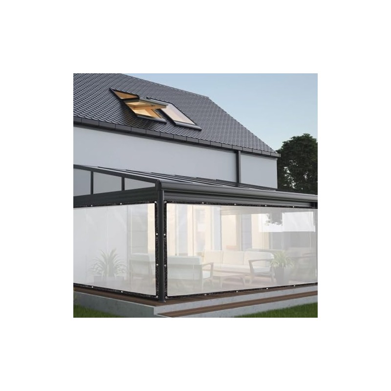 MAIL MORE Clear Tarpaulin - Heavy Duty, Waterproof PVC Rain