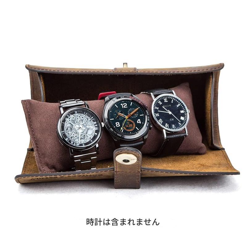 HIRAM Watch Case, Watch Box, Collection, Storage, Portable, Convenient, For
