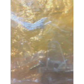 Hunter Douglas (1 Pair) 3/8" Hold Down Brackets For Window Blind Doorways With Screws.