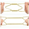sourcing map 10Pcs Plate Hanger, 4 inch Universal Brass Invisible