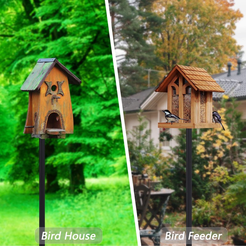 Bird Feeder Pole Kit 95 Inch,Bird House Pole for Outdoors