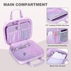 Prokva 3 Ring Zipper Binder 2 Inch, Accordion File Organizer