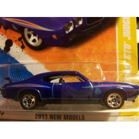 Hot Wheels 2011 '' '70 Pontiac GTO Judge HW Premiere '11 -11 of 50 - 11/244 Deep Blue with 'The Judge' Decal on Front quarterpanel. Has Spoiler on Trunk Lid