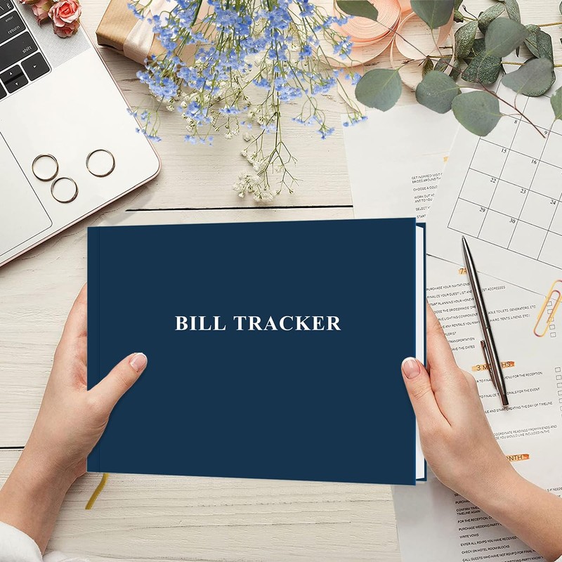 Bill Tracker Notebook - Monthly Bill Organizer & Planner for