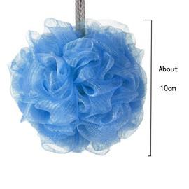 XINGSUI 4pcs Mesh Loofah, Male and Female Body Exfoliating Shower Ball Shower Sponge, Gentle Bathing, Cleansing and Soothing the Skin, Bathing Loofah (4 Colours)