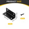 sourcing map 10Pcs L-Shaped Brackets Corner Brace, 0.98"x0.98"x2.36" Corner Bracket