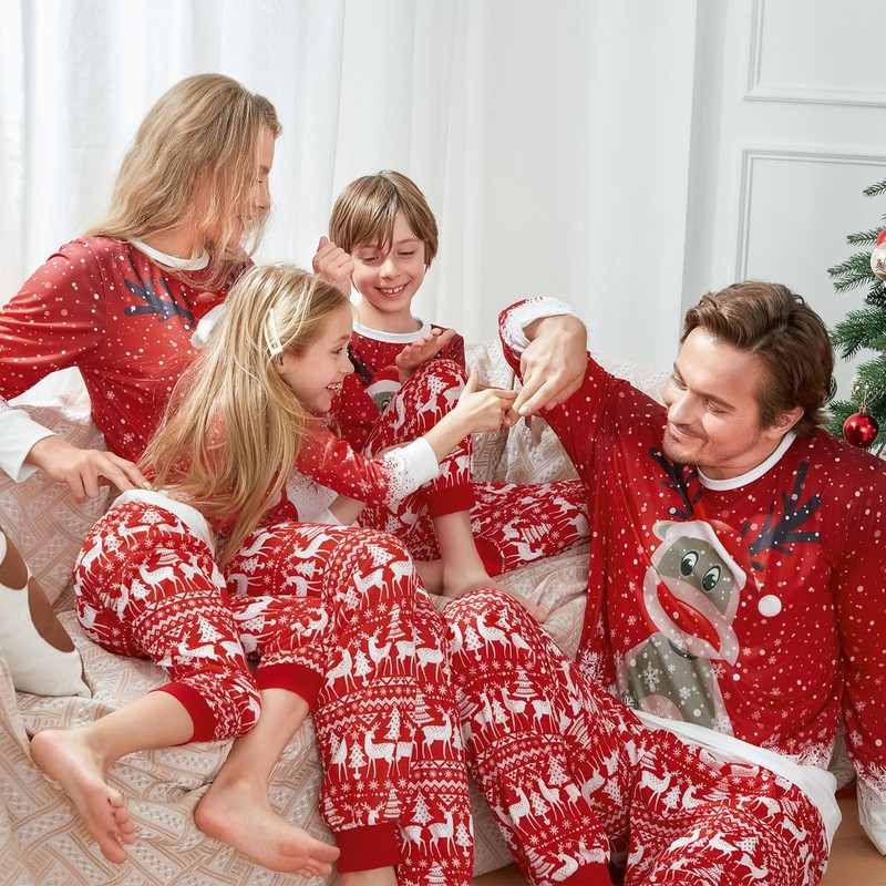 Urkutoba Matching Family Pajamas Sets Christmas Pajama Christmas Family Pajamas