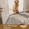 U'Artlines 4ft Round Area Rug Non Slip Low Pile Circle