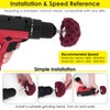 HighFree 9PCS Non Woven Abrasive Buffing Polishing Wheel Drill Attachment
