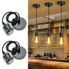 Aigostar Chrome Pendant Light Fitting, Black Pendant Light Fitting with