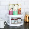2 Tier 10 Inch Non Skid Spice Rack Turntable, 25cm