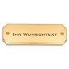 eckig 12,5 x 4,5 cm Brass Engraved Door Sign, Name